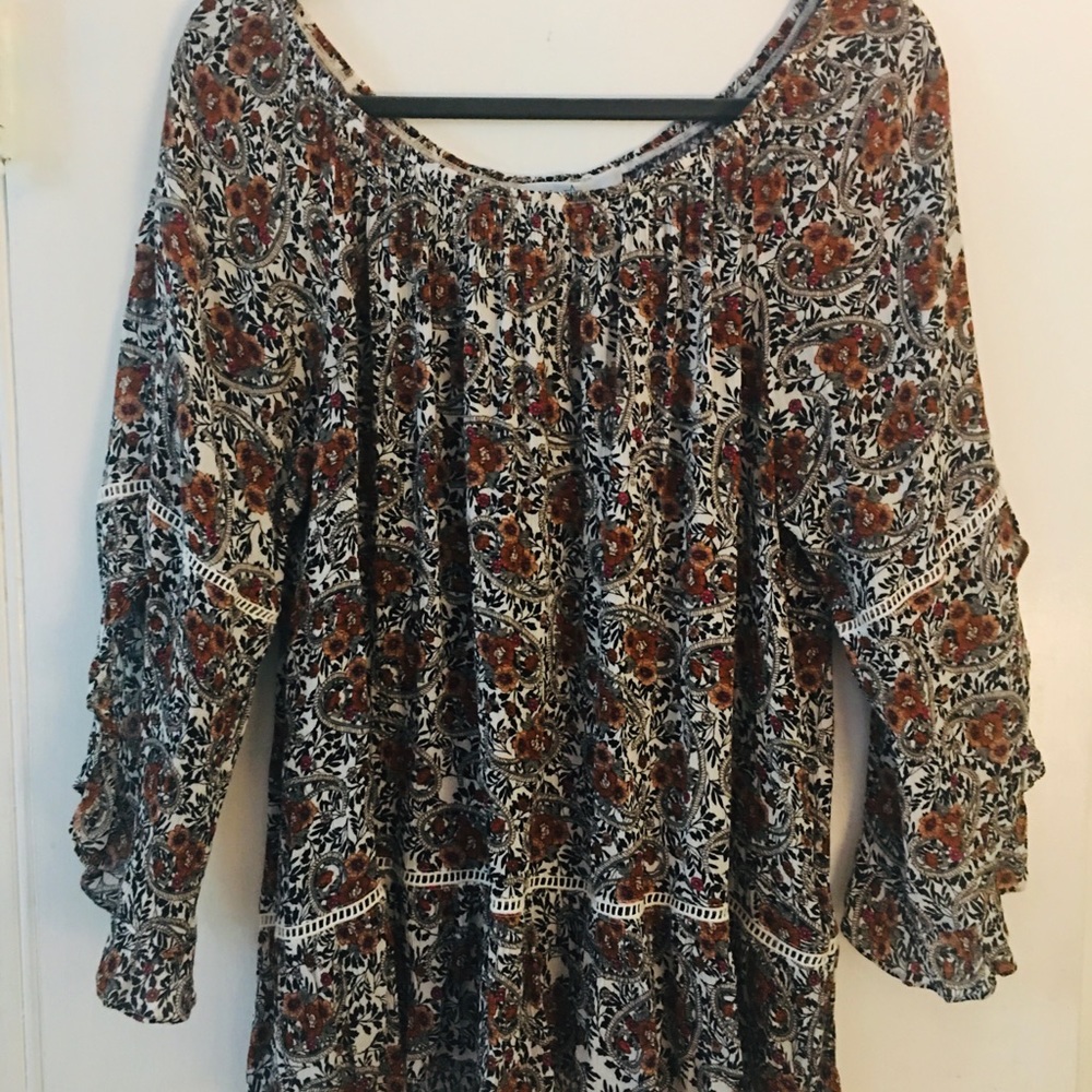 🍂Print Boho Style Top size XL 🍂